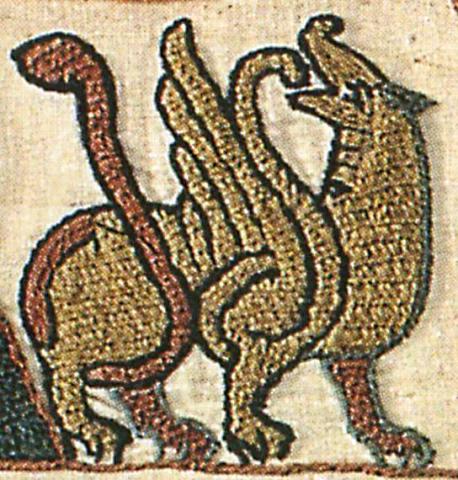 Mythical Beast on the Bayeux Tapestry Border