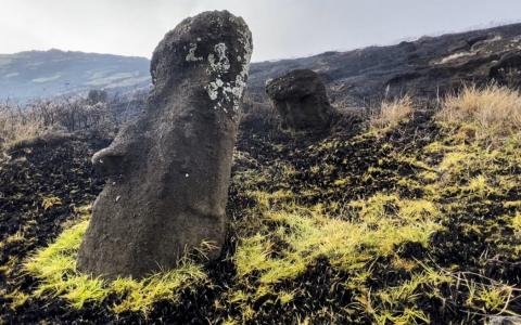 Rapa Nui Fire Damage