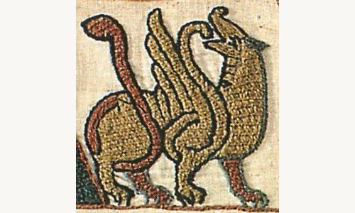 Mythical Beast on the Bayeux Tapestry Border
